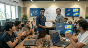South Indian college students practicing coding in a Data Science Training in Coimbatore at Venster School.