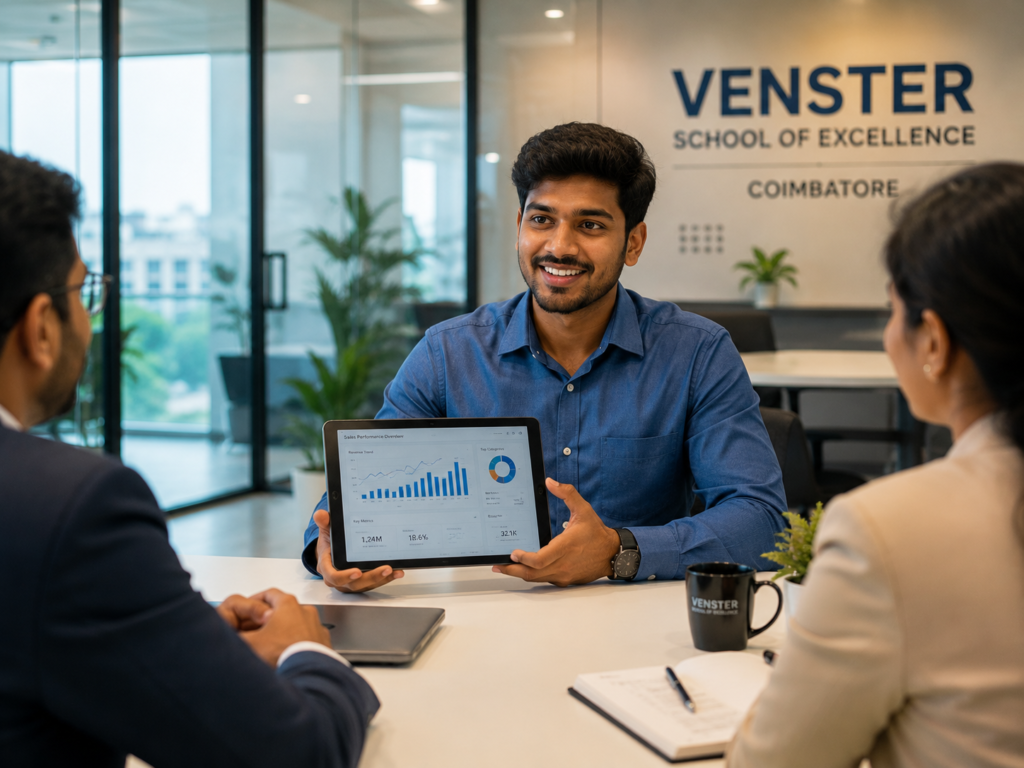 Fresh graduate celebrating job success after completing Data Analyst Course