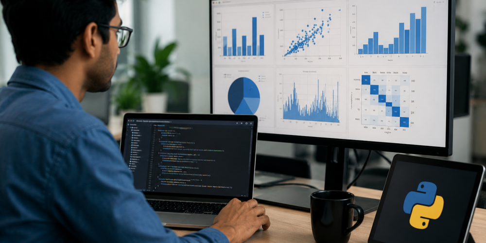 Professional learning Python for data analysis and visualization as part of a python for datascience course at Venster School of Excellence